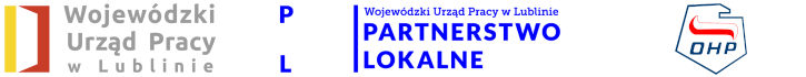Pasek logotypów Wojewódzki Urząd Pracy w Lublinie - Partnerstwo lokalne - Ochotnicze Hufce Pracy